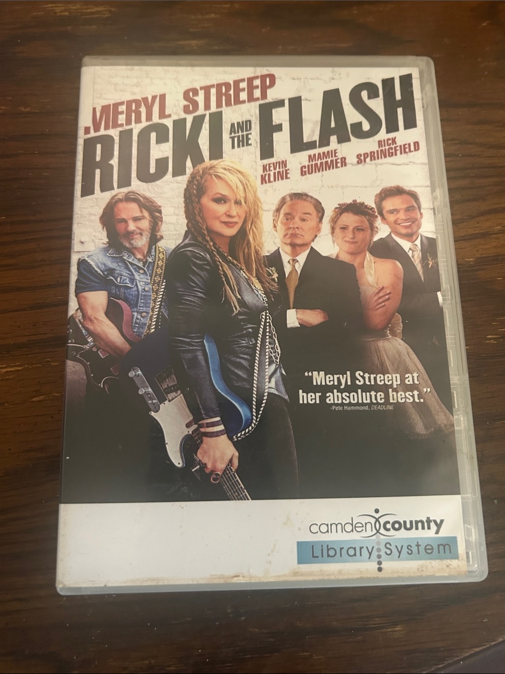 Ricki and the Flash DVD - Meryl Streep - Black & White Cover